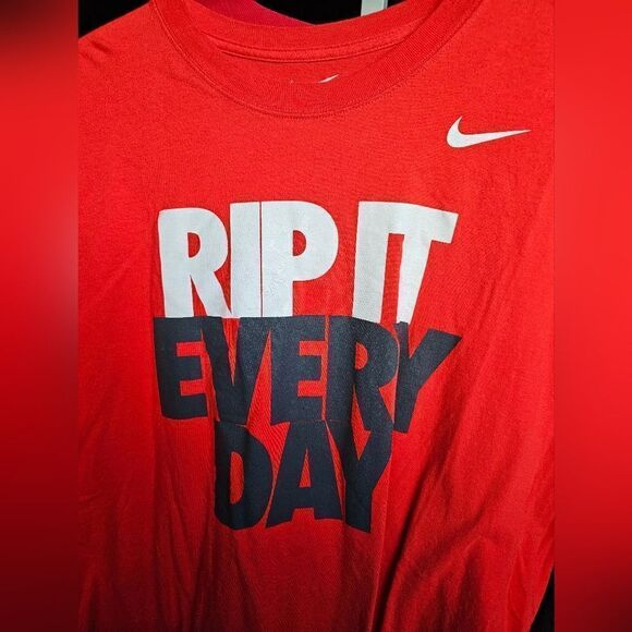 T-shirt men red size XXL nike rip it every day  057 - Picture 1 of 4